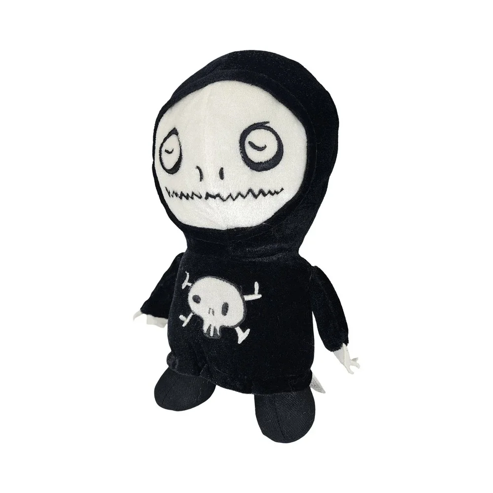 Fiesta Dr. Krinkles Stipple Plush Black White Skull Gothic 11.5